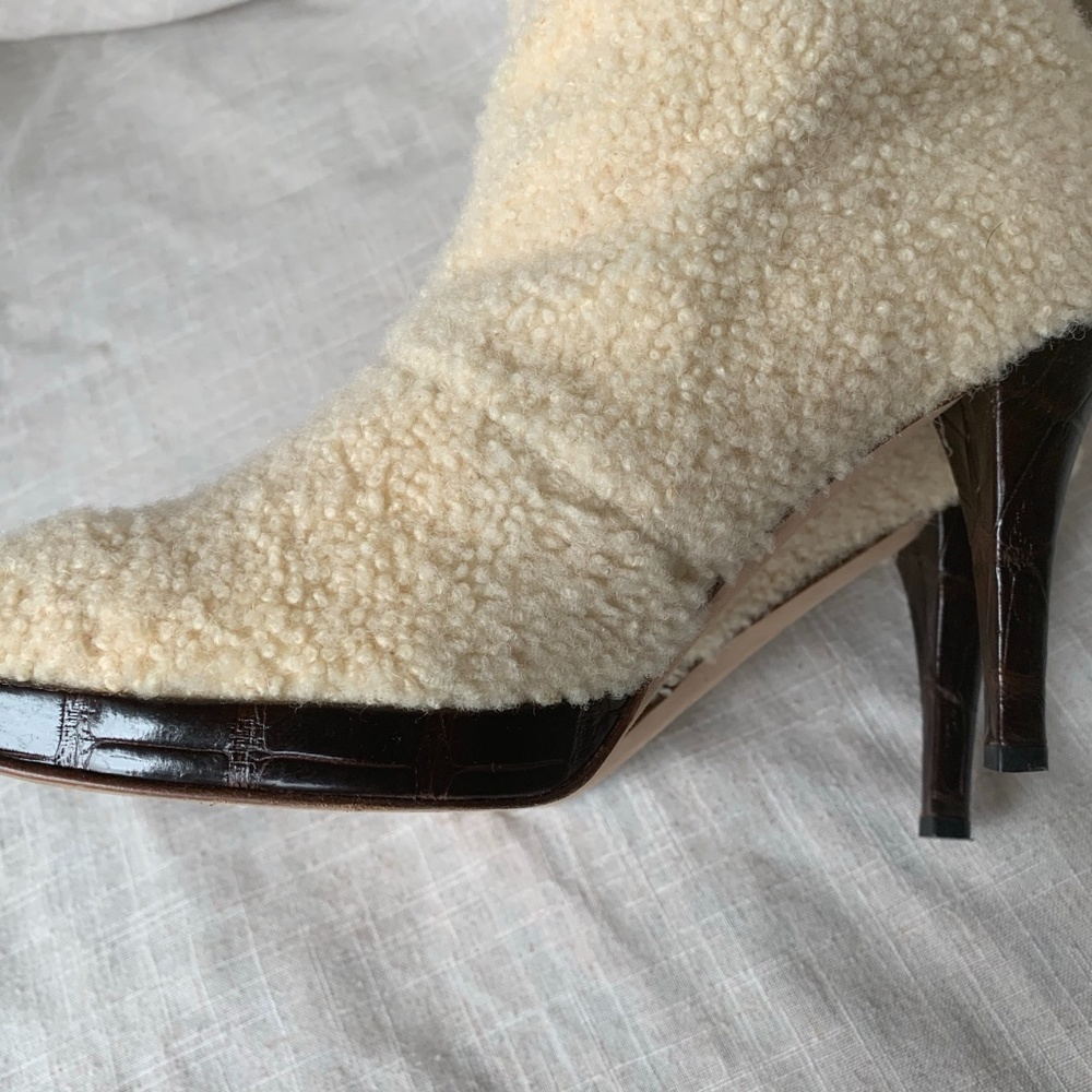 Titti dell'Acqua lamb and alligator booties - Picture 6 of 9